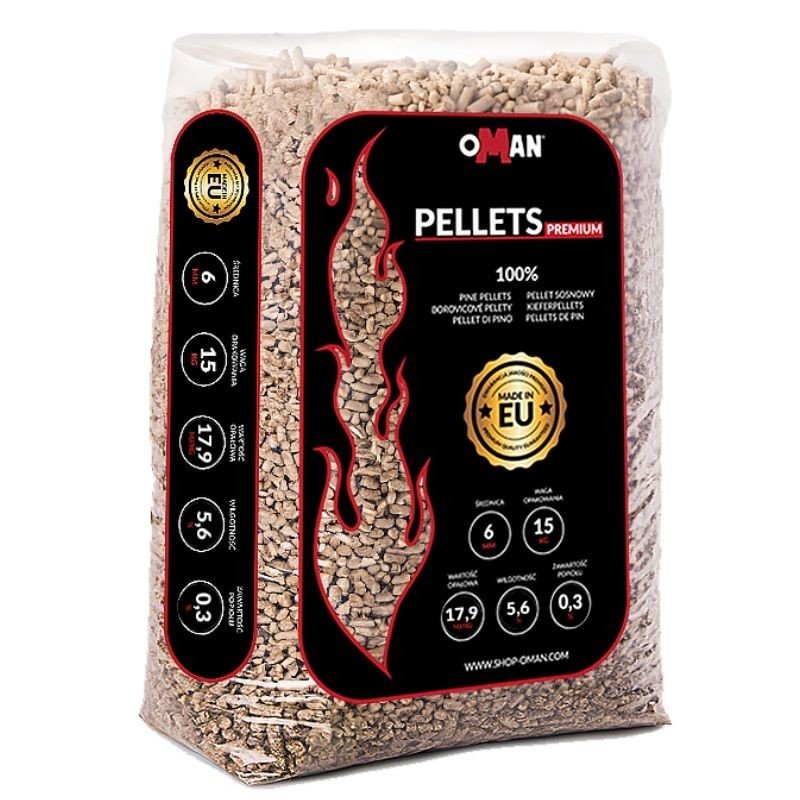 Pellet drzewny Oman 15 kg - obrazek 3