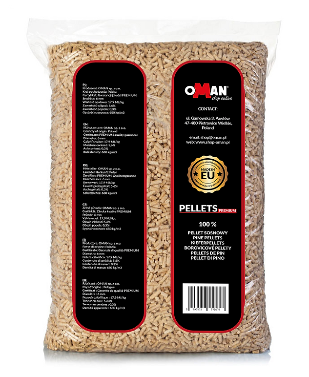 Pellet drzewny Oman 15 kg - obrazek 2